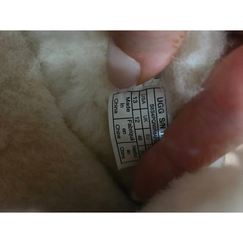 UGG Corvin Suede Loafer Taupe   13 Shearling Slipper Lounge Relax Warm